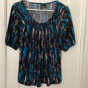 New Direction Black,teal,purple,grey top